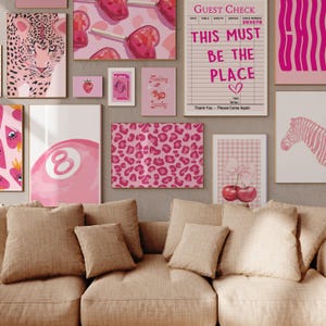 Set of 600+ trendy wall art, eclectic wall art, maximalist wall decor, retro wall art, fashion prints, college room decor, preppy poster