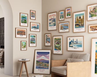 150+ World Travel Posters: City Landscape Prints (Digital Download)