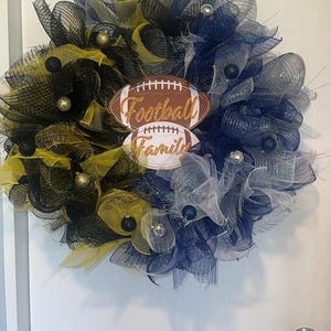 house divided football wreath