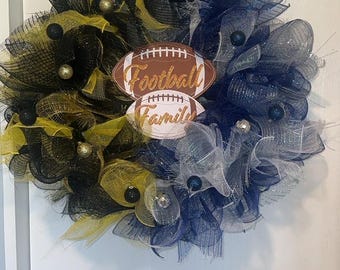 house divided football wreath