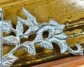 SHABBY CHIC vintage wrought iron wall hanger hummingbird architectural elements Home Decor A 1