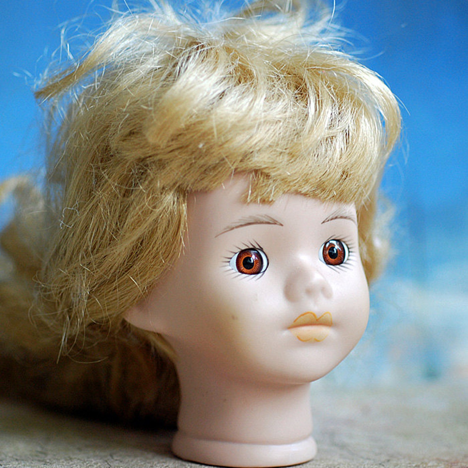 Ceramic Doll's Head Home Decor Doll's Parts Etsy