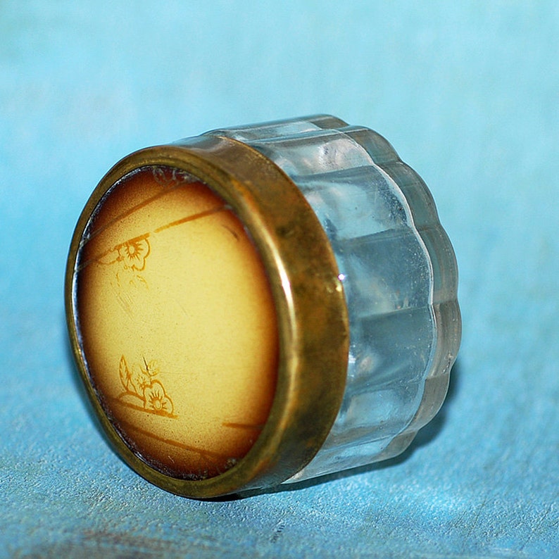 Vintage Makeup Jar... Home Decor... Nov K Etsy