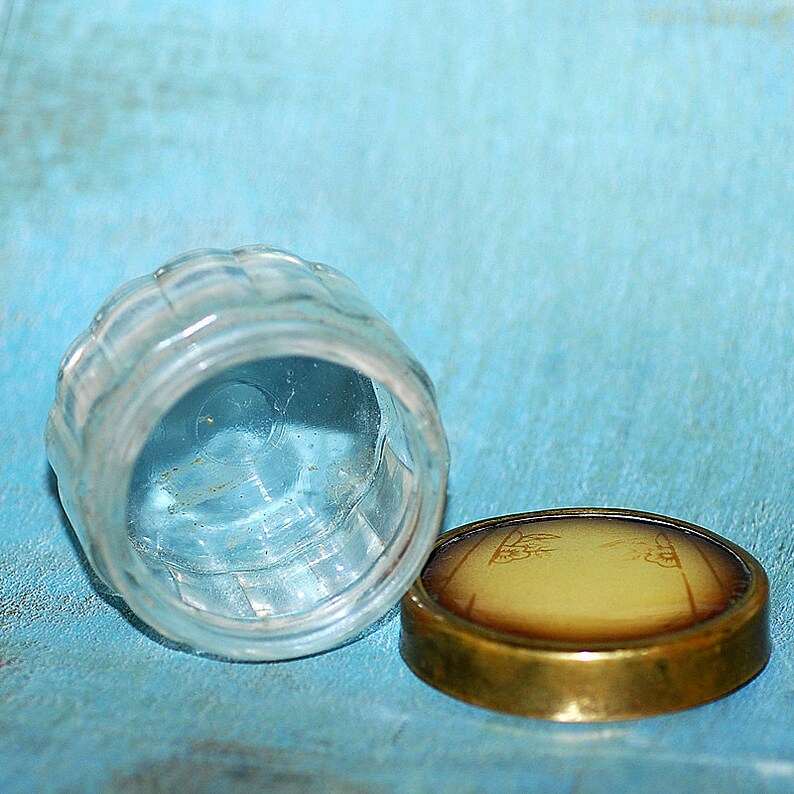 Vintage Makeup Jar... Home Decor... Nov K Etsy