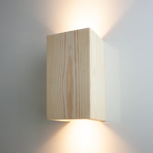 Wooden wall sconce lamp, wood light sconce