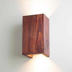 Wooden wall sconce lamp, wood light sconce
