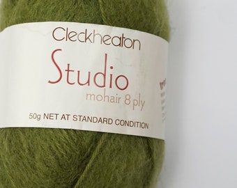 deSTASH, Cleckheaton Studio Mohair 8 ply, destash yarn, discontinued yarn, worsted weight yarn, knitting yarn, mohair, vintage yarn,