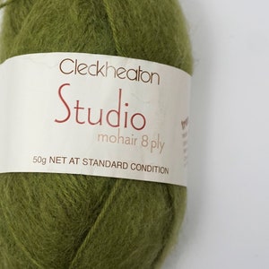 deSTASH, Cleckheaton Studio Mohair 8 plis, destash fil, fil interrompu, fil de laine peignée poids, fil à tricoter, mohair, laine vintage, image 1