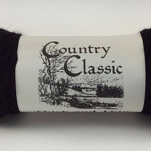 deSTASH, Country Classic Knitting Yarn, Thick and Thin yarn, Homespun Worsted, Black knitting yarn, brown sheep company yarn, yarn to felt image 1