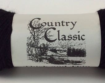 deSTASH, Country Classic Knitting Yarn, Thick and Thin yarn, Homespun Worsted, Black knitting yarn, brown sheep company yarn, yarn to felt