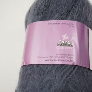 deSTASH, Cleckheaton Studio Mohair 8 plis, destash fil, fil interrompu, fil de laine peignée poids, fil à tricoter, mohair, laine vintage, image 9