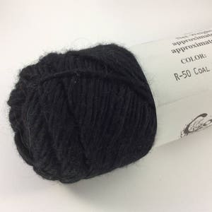 deSTASH, Country Classic Knitting Yarn, Thick and Thin yarn, Homespun Worsted, Black knitting yarn, brown sheep company yarn, yarn to felt image 5