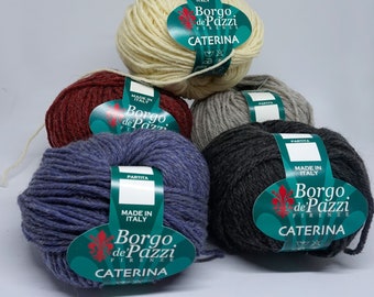 deSTASH Borgo de Pazzi Caterina, worsted weight yarn, wool blend yarn, knitting yarn, crochet yarn, sweater yarn