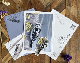 Mountain Time Mail Club March Catch-up: Hairy Woodpecker