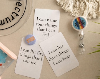 Anxiety Relief Flash Cards: 10pk Mental Health Activity for SEND Settings