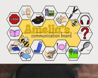 Personalised Communication Board for SEN and Disabilities visual aid autism resources classroom support