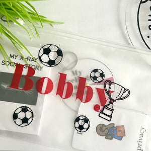 Sac zippé personnalisé pour ranger des cartes mémoire, des articles de football pour collectionner une trousse de rangement des cartes PEC des cartes AAC *article physique*
