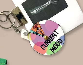 Current Mood Keychain Pendant: Visual Communication Support