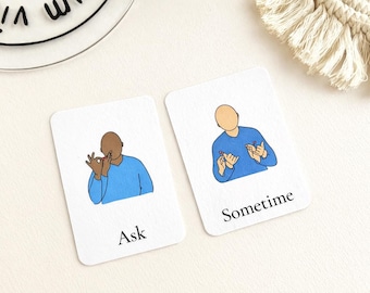 British Sign Language Flashcards: 72 Common Words & Phrases