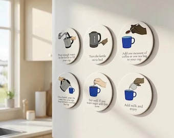 Tea & Coffee Visual Prompt Cards: Home Support - 6pk