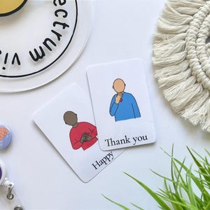 27 pk BSL algemene zinnen Britse gebarentaal visuele ondersteuning dove flashcards en magneten