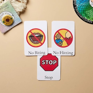 Managing Behavior Visual Aids: PEC Cards, Flashcards & Magnets