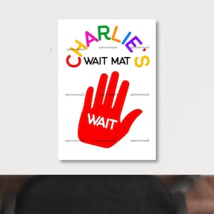 Gepersonaliseerde wachtmat in meerdere kleuren voor SEND-ondersteuning in de klas thuisonderwijs thuisondersteuning