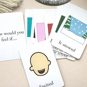 Emotion Conversation Cards: Montessori SEND Game (18pk)