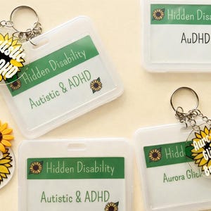 Disability Awarness Card for Autsim, ADHD, Developmental Delay, Neurodivergence rescources  water resistant, aluminium