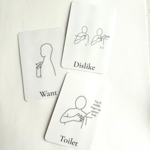 54pk Makaton visual support  flashcards and magnets non verbal communication *physical item*
