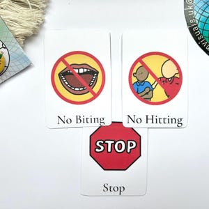 9 stuks Beheer van gedrag Visuele ondersteuning helpt PEC-kaarten voor ADHD, ontwikkelingsachterstand, enz.