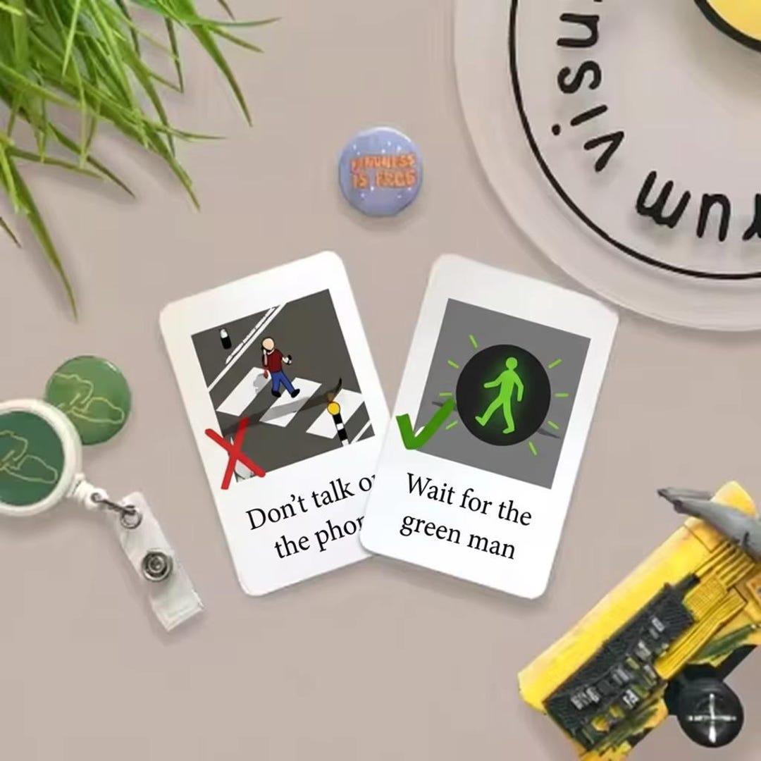 10pk Road Safety Visual Prompts for Nonverbal Communication - Etsy