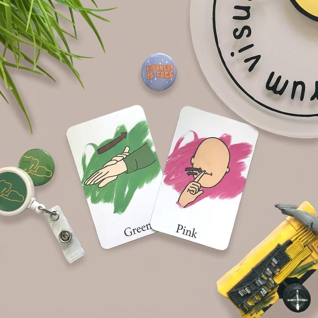 Makaton flash cards - Etsy 日本