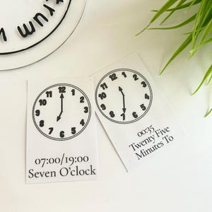 23pk tempo supporto visivo apprendimento a casa Flashcards magneti INVIA Montessori