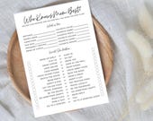 Who Knows Mom Best Baby Shower Card | Would She Rather | About Mom | Baby Shower Activity | Baby Shower Editable Template | Digital Download