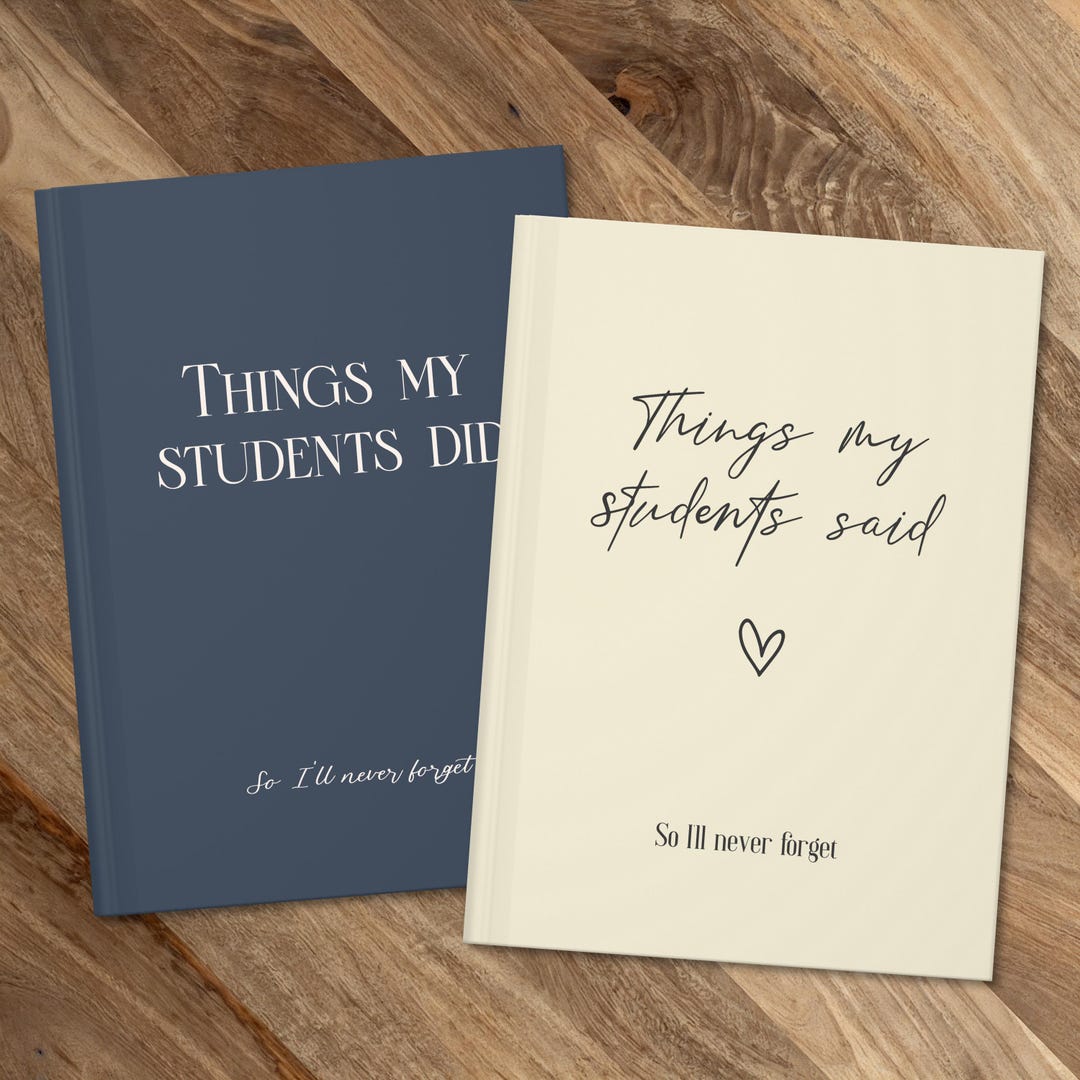 Teacher Journal- Thank You Gift for Teacher- End of Year Teacher ...