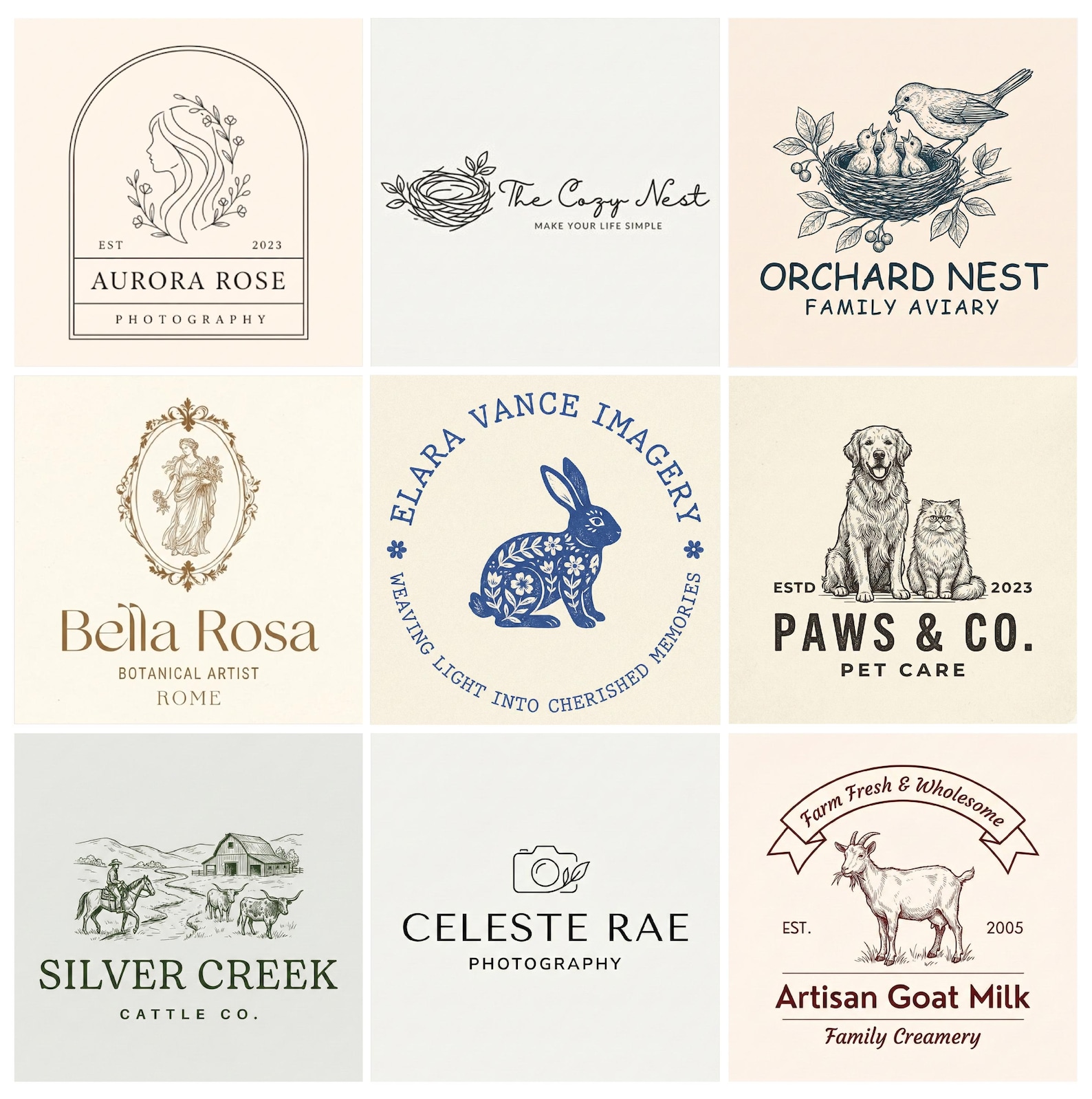 Custom Hand Drawn Logo, Custom Logo Design, Logo Design Custom for ...