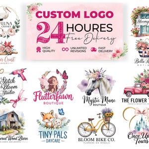 Logo Design, Custom logo design, Logo design for business, Hand Drawn Logo, Luxury logo design Unique logo design Business logo Branding Kit