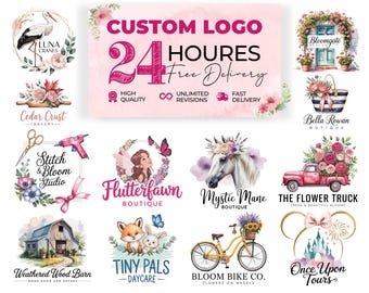 Logo-ontwerp, aangepast logo-ontwerp, logo-ontwerp voor bedrijf, handgetekend logo, luxe logo-ontwerp Uniek logo-ontwerp Brandingkit bedrijfslogo