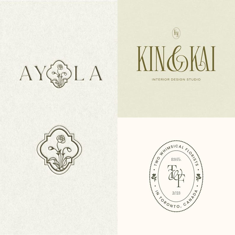 Custom Monogram Logo Design | Luxury Monogram Logo | Minimalist Wedding ...