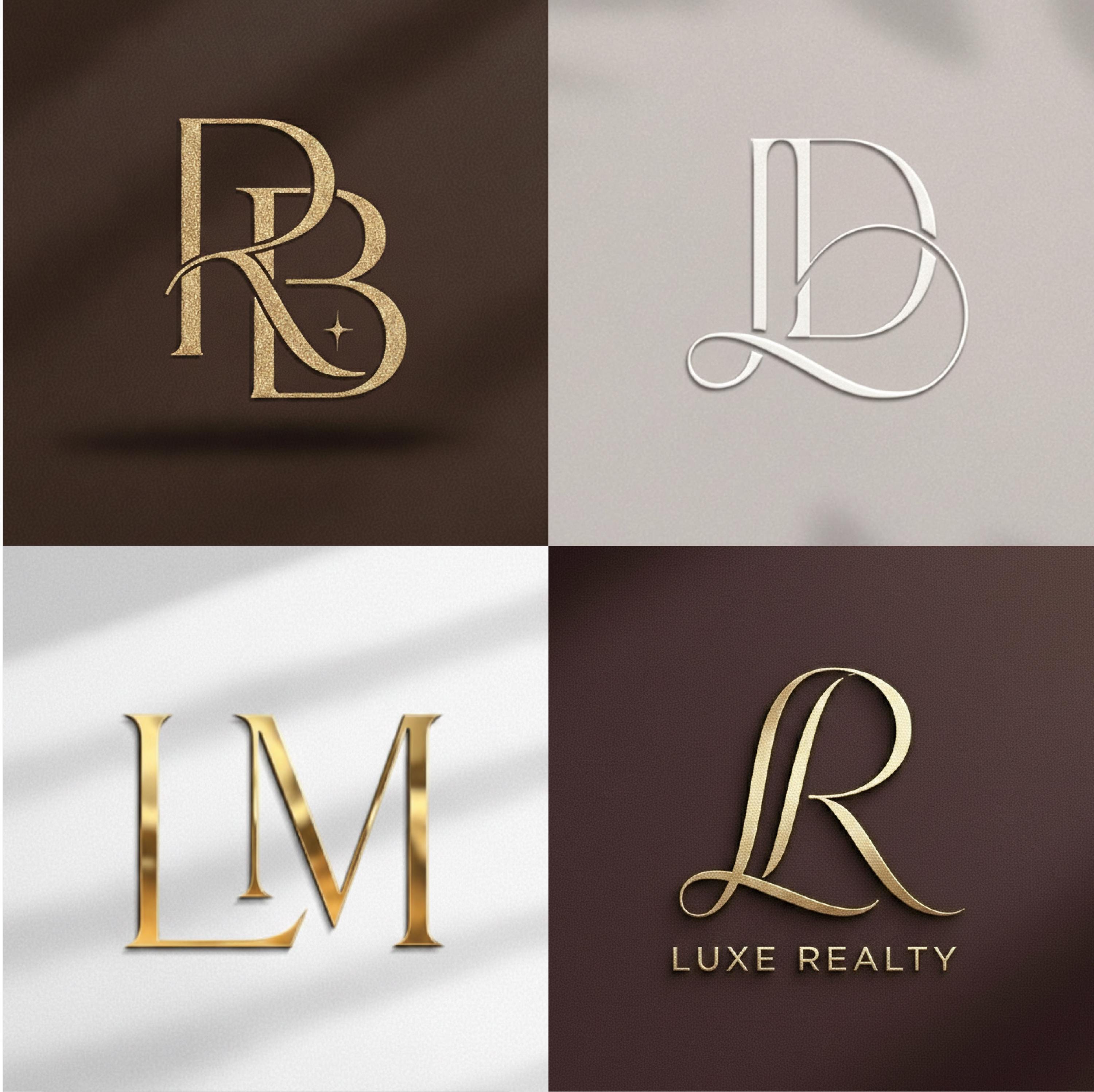 Custom Monogram Logo Design | Luxury Monogram Logo | Minimalist Wedding ...