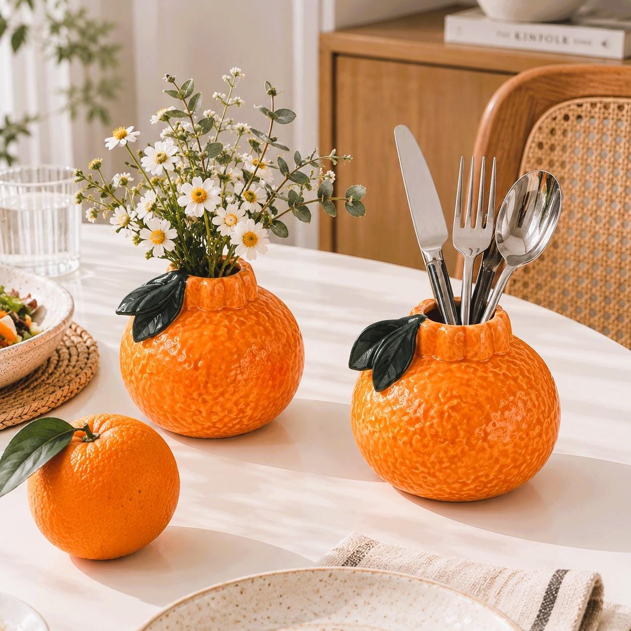 Orange Fruit Vase