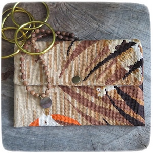 iPad Mini 7,9" Hülle, Tablet-Tasche, Vintage-Wandteppich, Aufbewahrung für E-Reader-Bildschirm, Kosmetiktasche, Sumpfvogel und Sonne