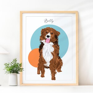Pet Illustration from Photo, Dog Drawing, Pet Loss Gift, Custom Pet Portrait, Personalized Gift for Pet Owner, Cat Mom Gift, Dog Lovers Gift