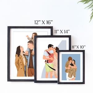 Add On for Digital Portraits: Print and Frame Upgrade, Walnut Wood