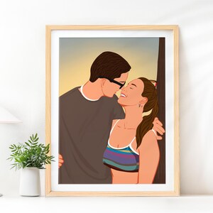Benutzerdefinierte Cartoon Porträt, personalisierte Paar Geschenk, Paar Illustration, Freundin Geburtstagsgeschenk, Zeichnung vom Foto, Freund Geschenk