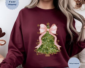 Christmas Tree Sweatshirt: Festive Holiday Crewneck
