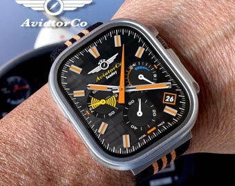 AviatorCo Altimeter 24 Apple Watch Face: Flight Chronograph (Clockology)
