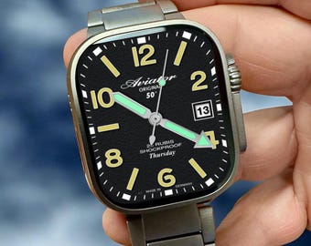 Apple Watch faces Clockology  Premium Apple Watch faces for smartwatch Top-rated watch face designs Aviator Flight Watch