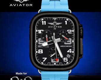 Apple Watch faces Clockology Apple Watch faces for smartwatch Top-rated watch face designs Aviator Aerochrono Pro for Ultra and Series